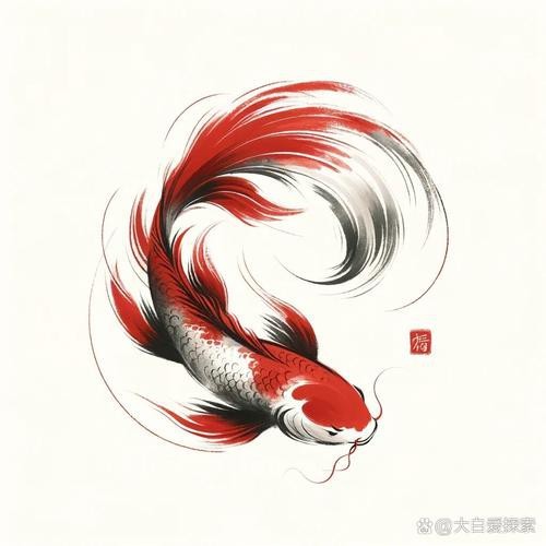 紅錦鯉魚圖片