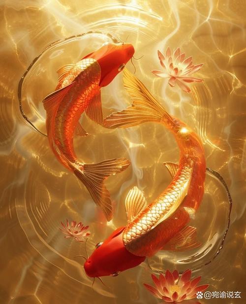 紅錦鯉魚圖片