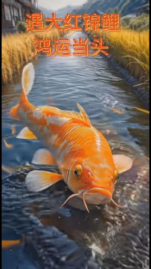 紅錦鯉魚圖片