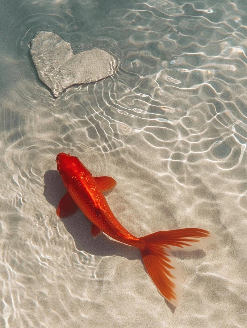 紅錦鯉魚圖片