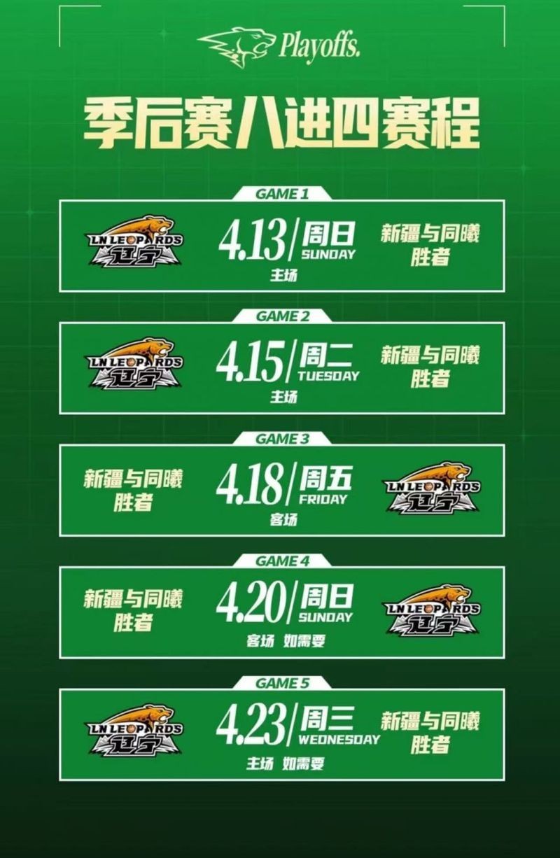 2024年CBA聯賽完整賽程