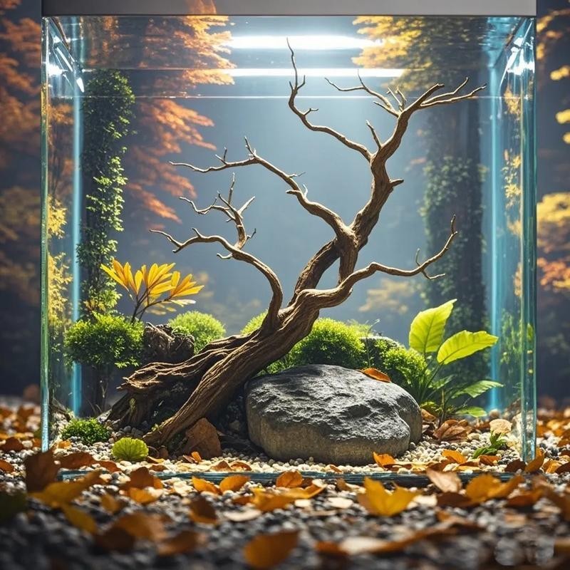 雷龍魚缸布景圖片
