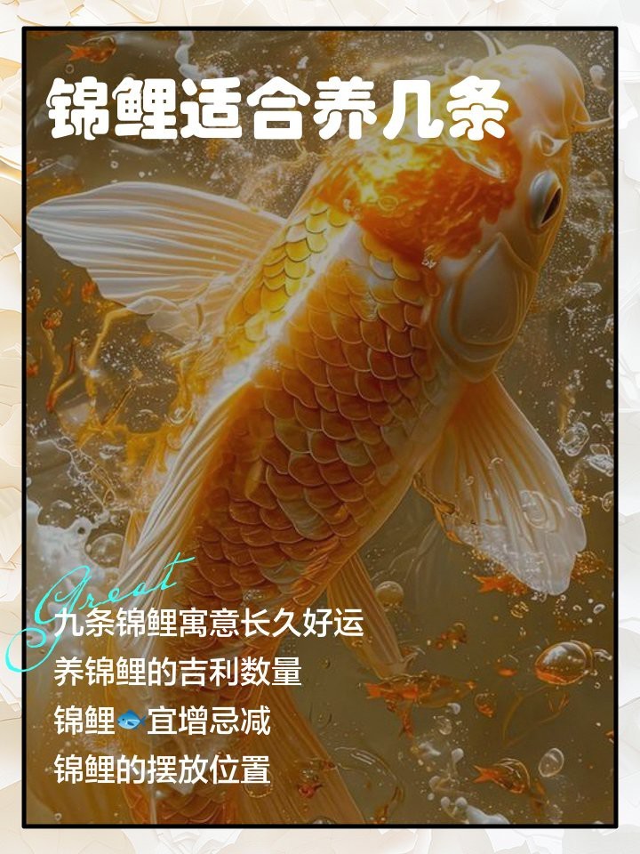 錦鯉魚養幾條最吉利最旺財