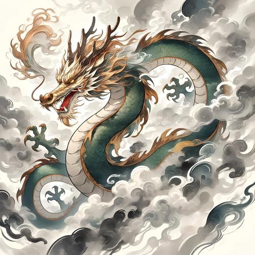 有沒有更多風格的招財龍圖片？