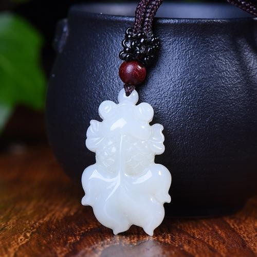 和田玉金龍魚吊墜圖片