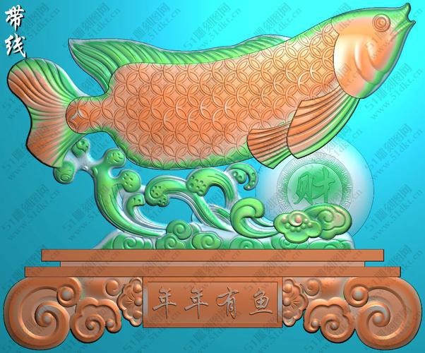 金龍魚浮雕圖片