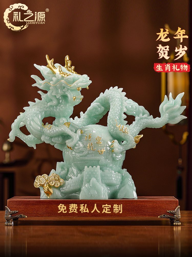 能提供100張龍擺件圖片嗎？
