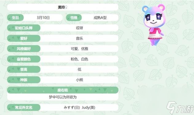 動森小動物稀有度排行