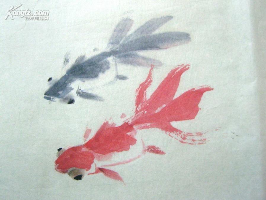 國畫魚缸金魚的基本介紹和畫法步驟：國畫中的金魚國畫畫法步驟：國畫金魚的畫法步驟