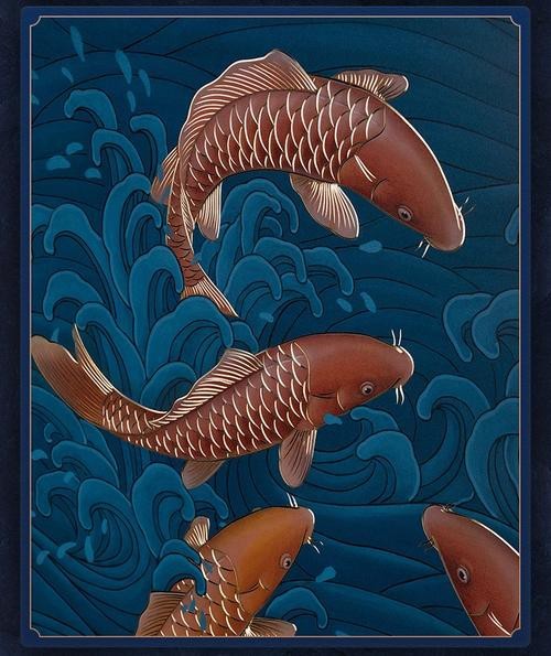 金龍魚吉祥如意卡圖片