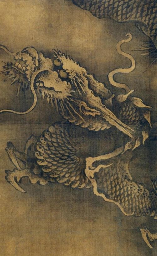 龍頭朝右的龍畫有哪些名人作品？