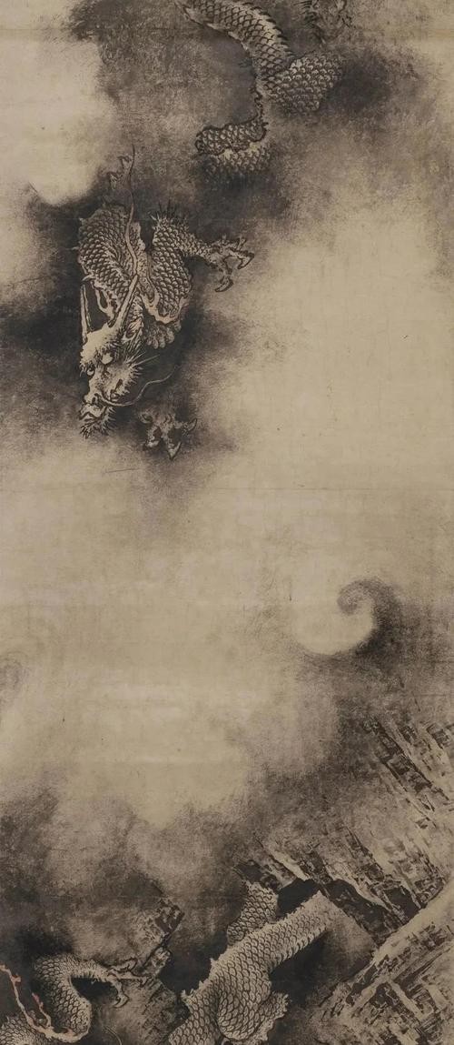 龍頭朝右的龍畫有哪些名人作品？