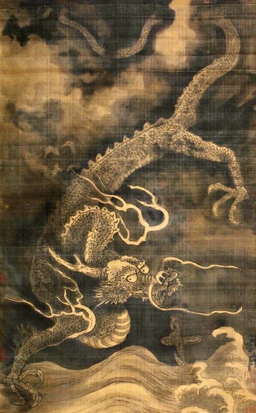 龍頭朝右的龍畫有哪些名人作品？