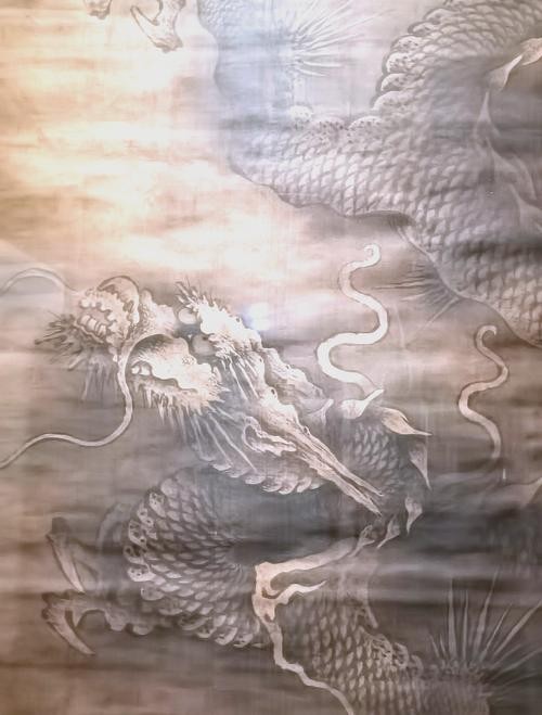 龍頭朝右的龍畫有哪些名人作品？