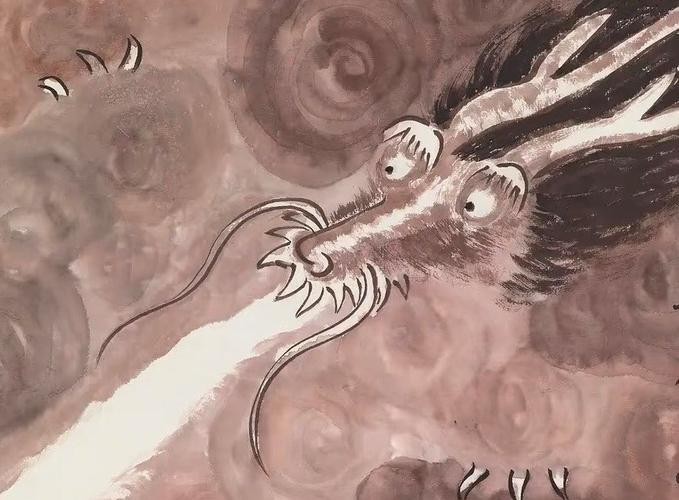 龍頭朝右的龍畫有哪些名人作品？