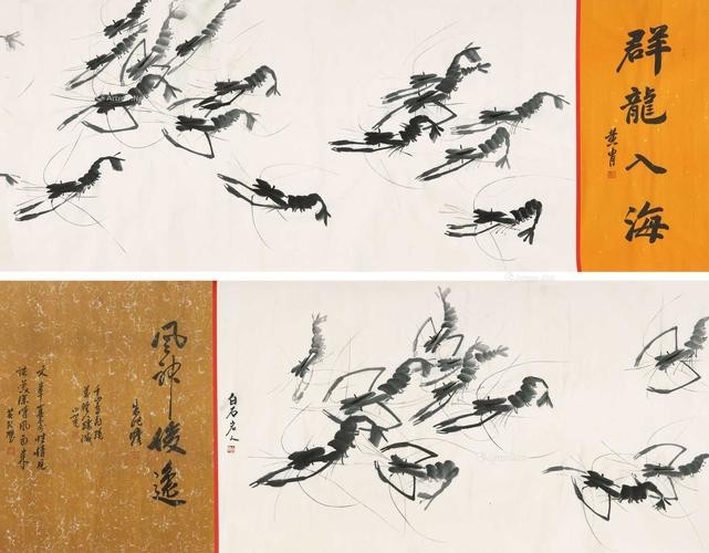龍頭朝右的龍畫有哪些名人作品？