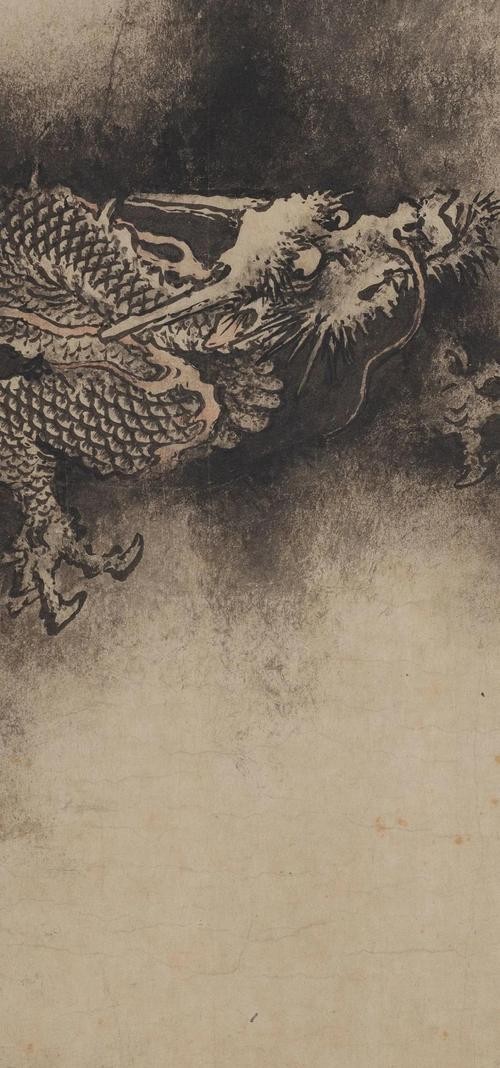 龍頭朝右的龍畫有哪些名人作品？