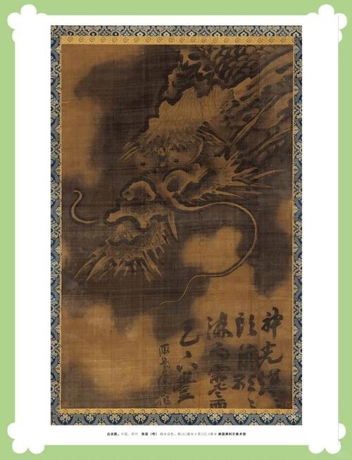 龍頭朝右的龍畫有哪些名人作品？