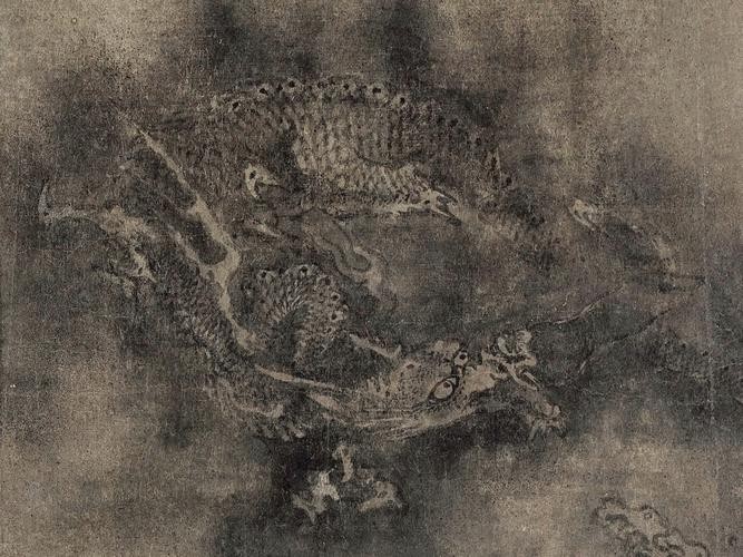 龍頭朝右的龍畫有哪些名人作品？