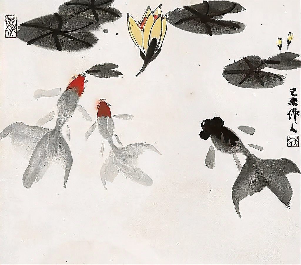 國畫金魚作品欣賞