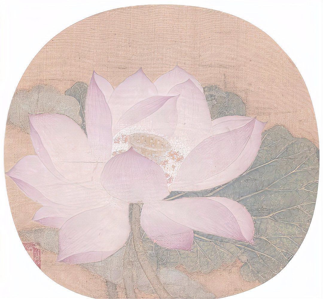 荷花版畫