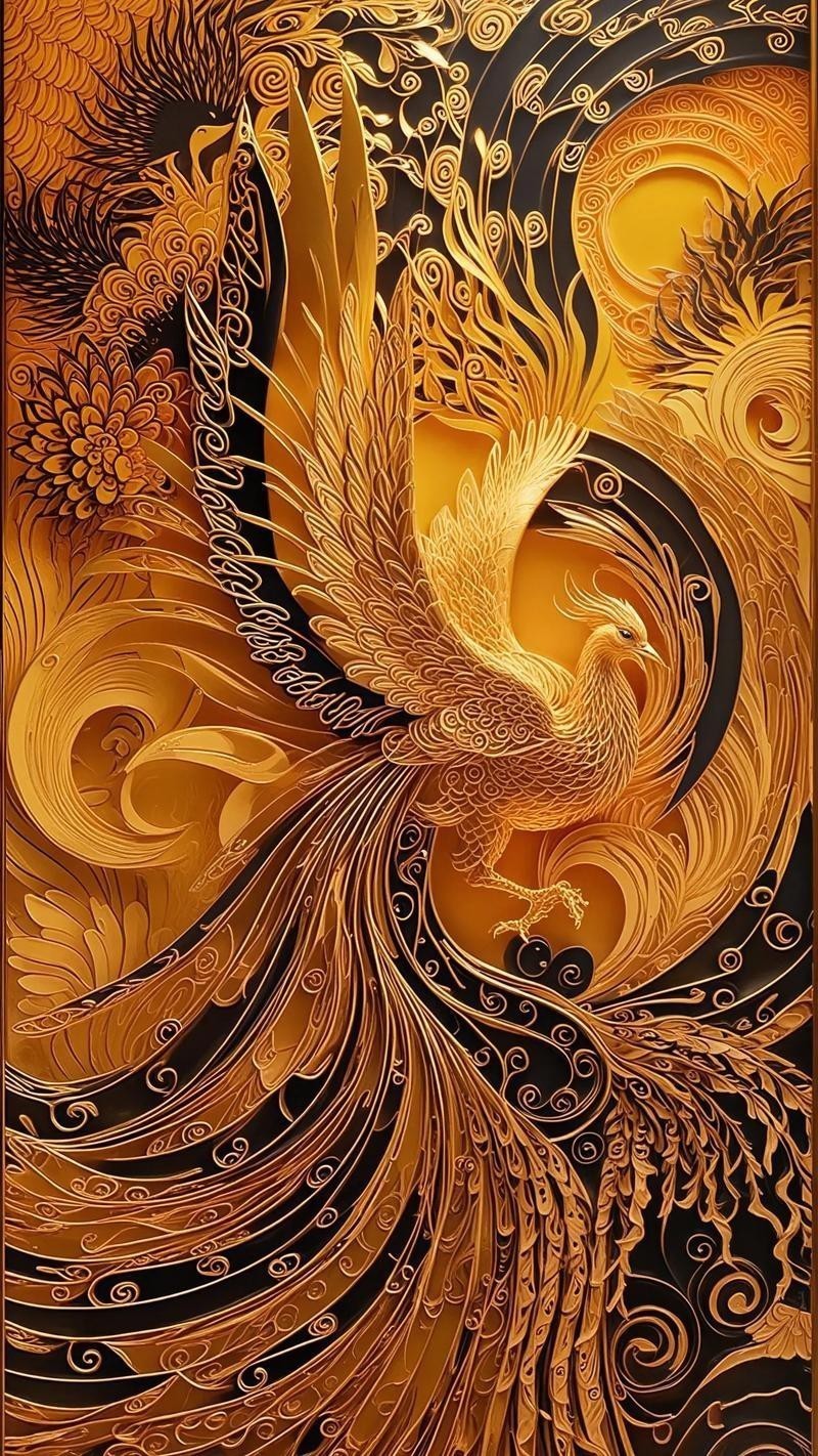 鳳凰銜著元寶的圖片 鳳凰銜著元寶的圖片 龍魚論壇 第14張