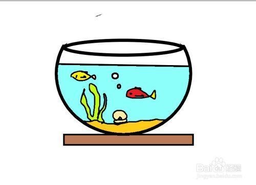 魚缸里魚幼兒創意畫：魚缸里魚幼兒創意畫教學視頻