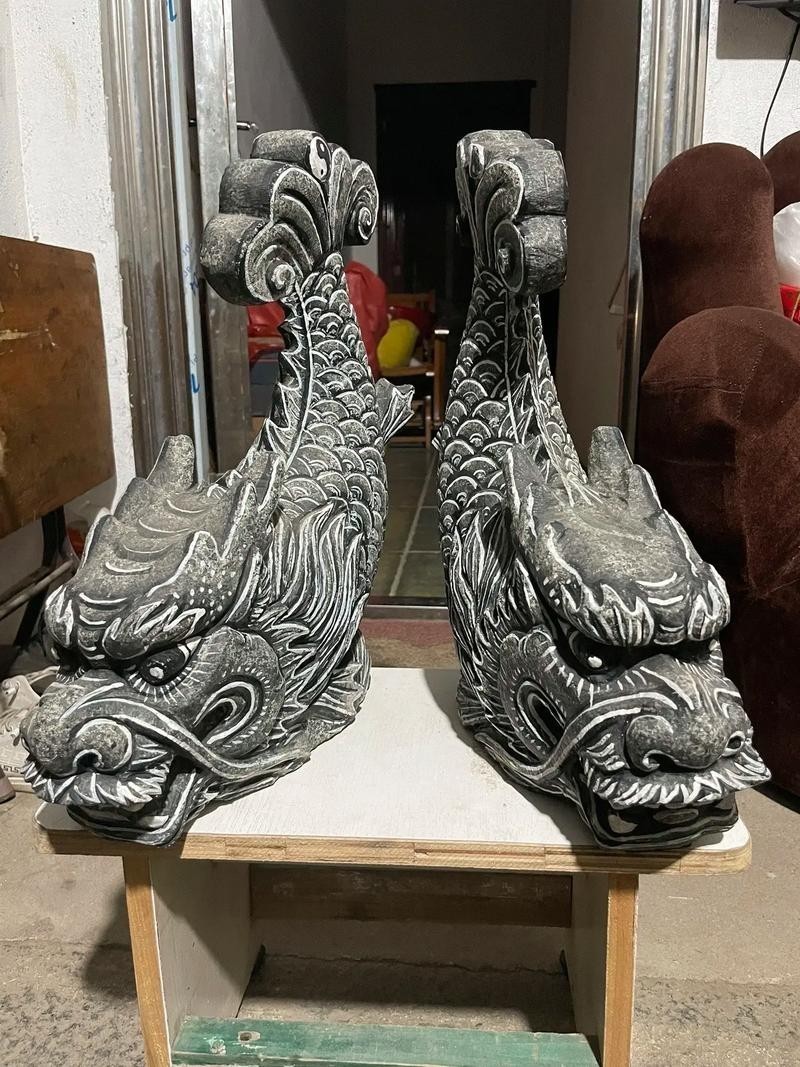 龍魚石雕圖片
