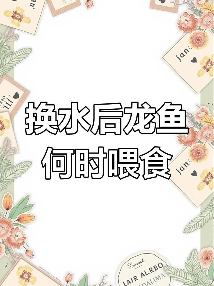 龍魚換水后需要多久適應(yīng)