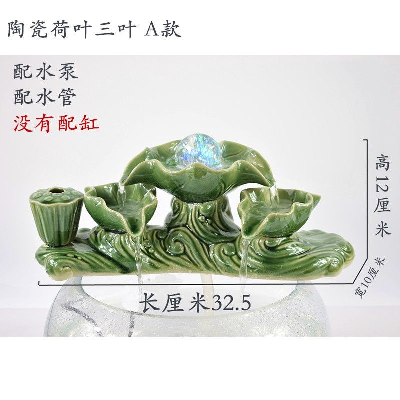 魚缸造景的藝術與技巧：葫蘆可以作為魚缸造景的裝飾物，陶瓷流水擺件窯變葫蘆 魚缸造景的藝術與技巧：葫蘆可以作為魚缸造景的裝飾物，陶瓷流水擺件窯變葫蘆 魚缸百科 第3張