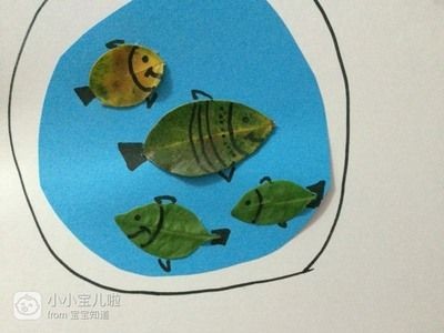 兒童魚缸里的小魚：兒童畫魚缸基本步驟