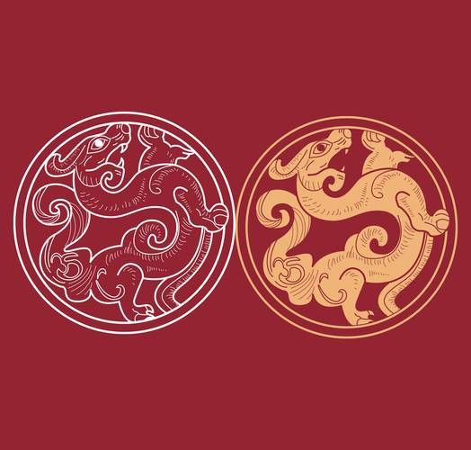 給我推薦一些紅眼龍紋身圖案