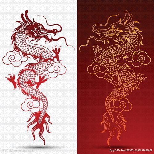 給我推薦一些紅眼龍紋身圖案