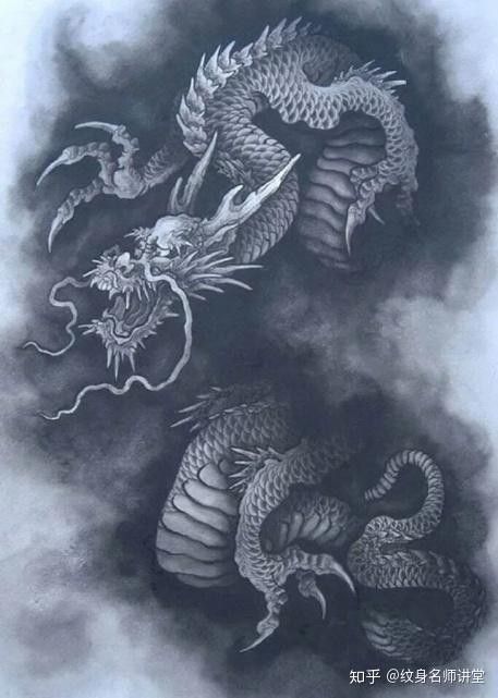 給我推薦一些紅眼龍紋身圖案