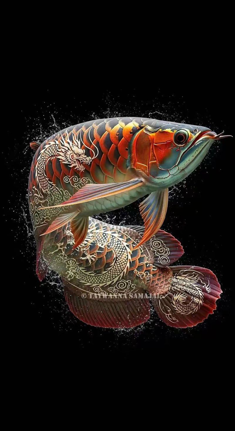 有沒有適合電腦桌面的紅金龍魚壁紙？