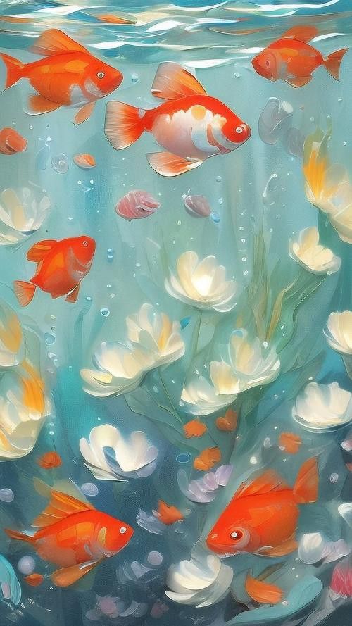 有沒有適合電腦桌面的紅金龍魚壁紙？