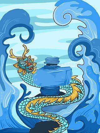 推薦一些高清的藍色龍壁紙