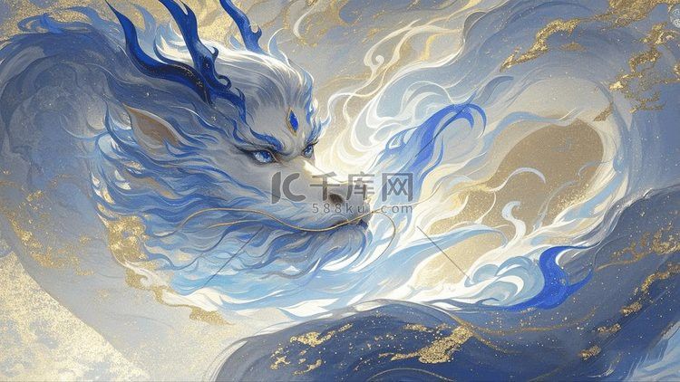 推薦一些高清的藍色龍壁紙