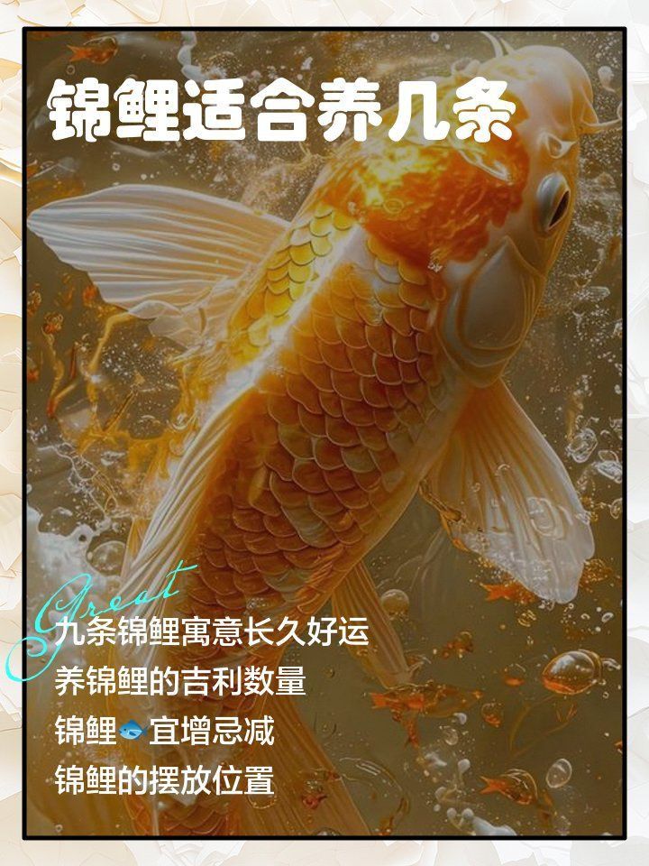 錦鯉養(yǎng)幾條最好最旺