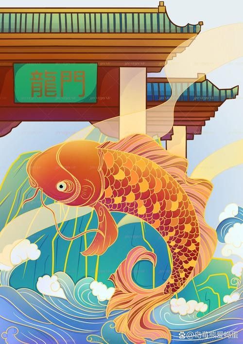 龍魚背景圖片大全大圖可愛卡通
