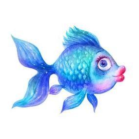 龍魚背景圖片大全大圖可愛卡通