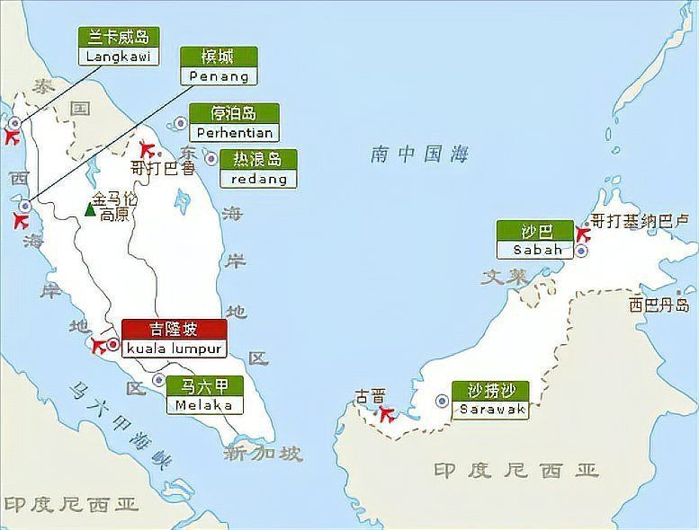 馬來西亞國家地圖