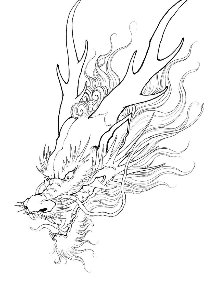 龍頭朝右的畫作有哪些名家作品？