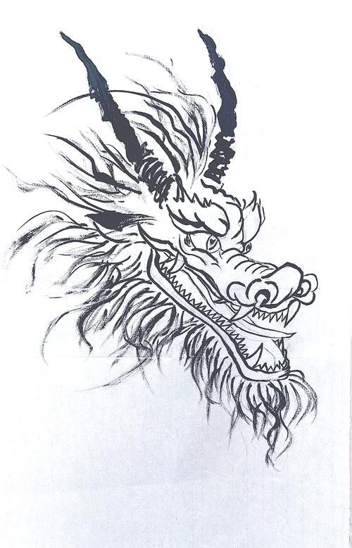 龍頭朝右的畫作有哪些名家作品？