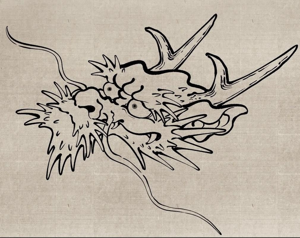 龍頭朝右的畫作有哪些名家作品？