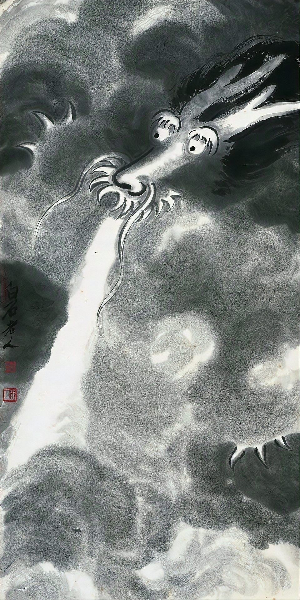 龍頭朝右的畫作有哪些名家作品？