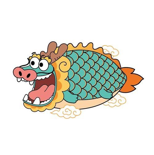 龍魚圖片壁紙卡通畫