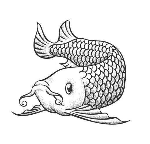 龍魚圖片壁紙卡通畫