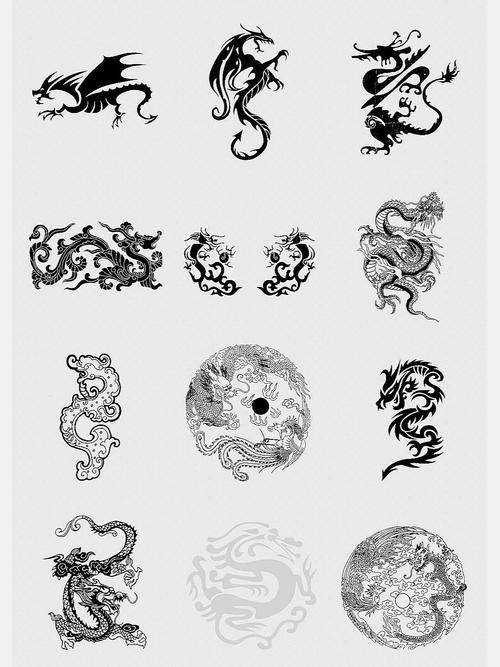 哪里可以找到龍圖騰矢量圖？