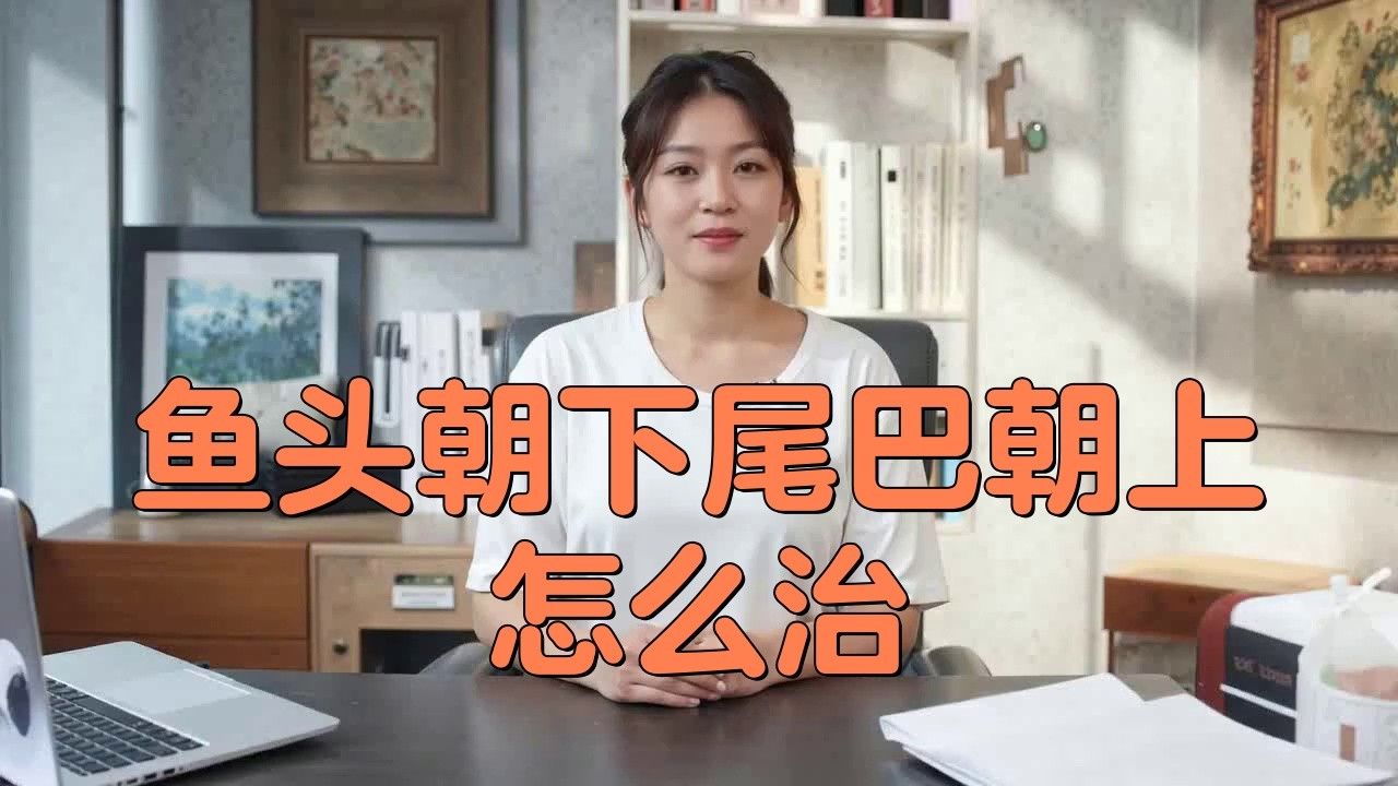 銀龍魚豎著頭朝下